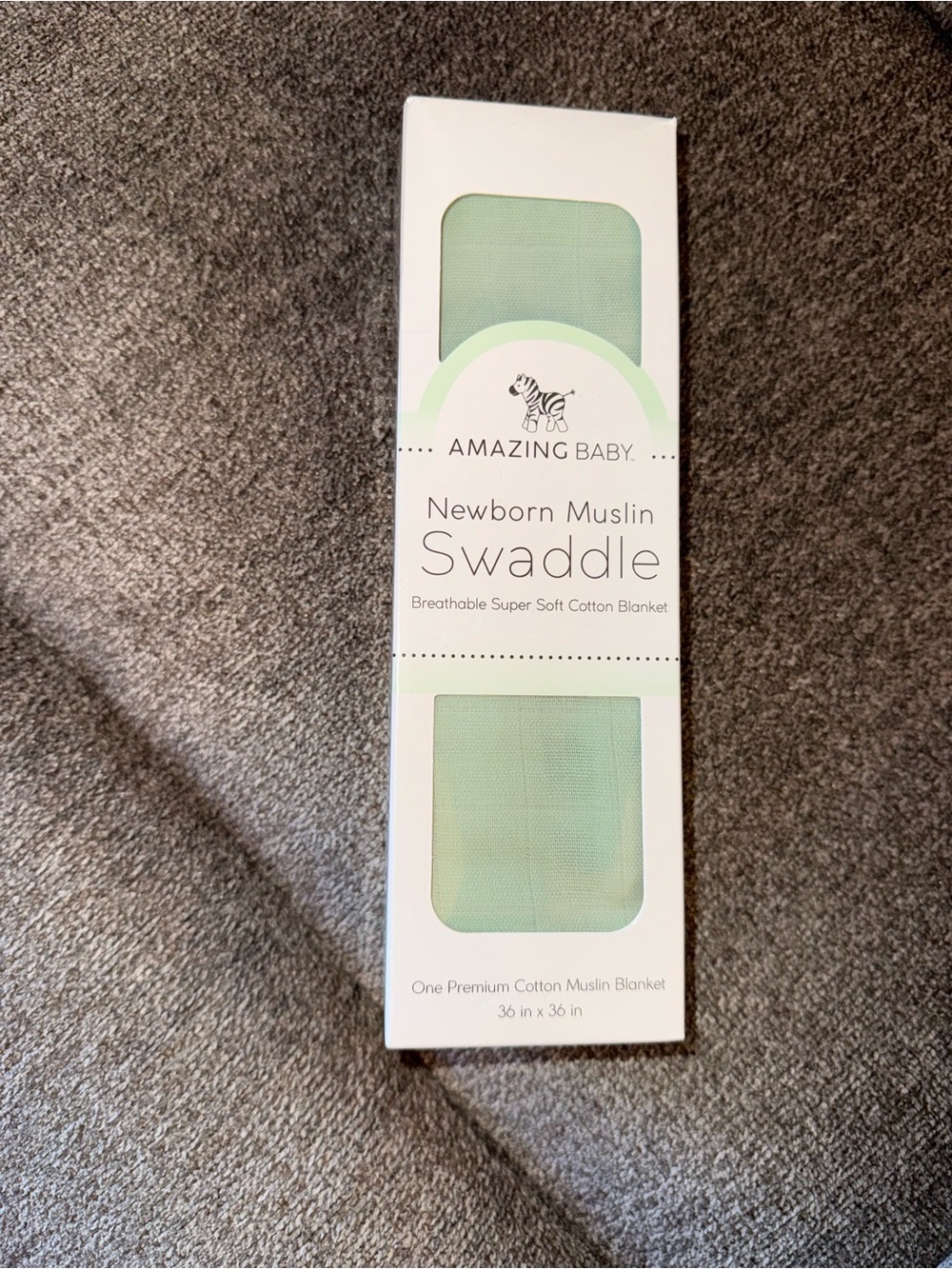 Amazing Baby Newborn Muslin Swaddle - Mint Green